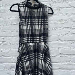 Small aqua gingham dress